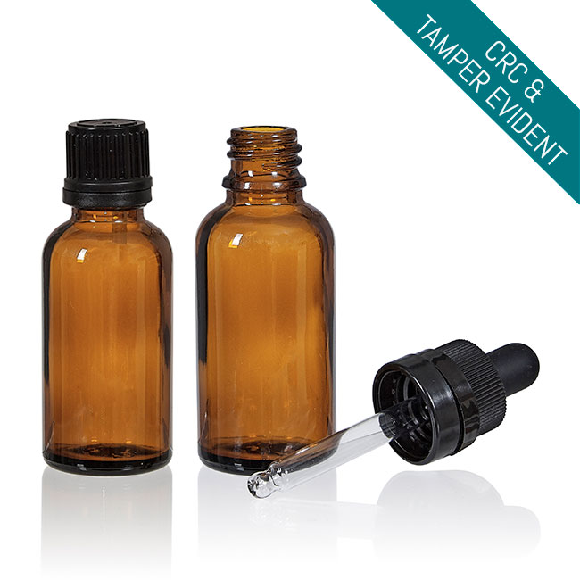 CRAM015 | 15 ML Boston Round Amber Glass Bottle