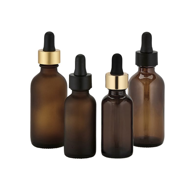 SHAM060 | 60 ML Boston Round Amber Glass Bottles
