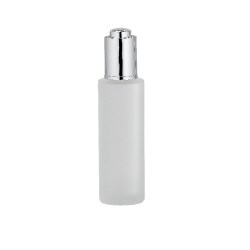 O_LG12060_F | 60 ML Frosted In-Stock Round Glass Dropper