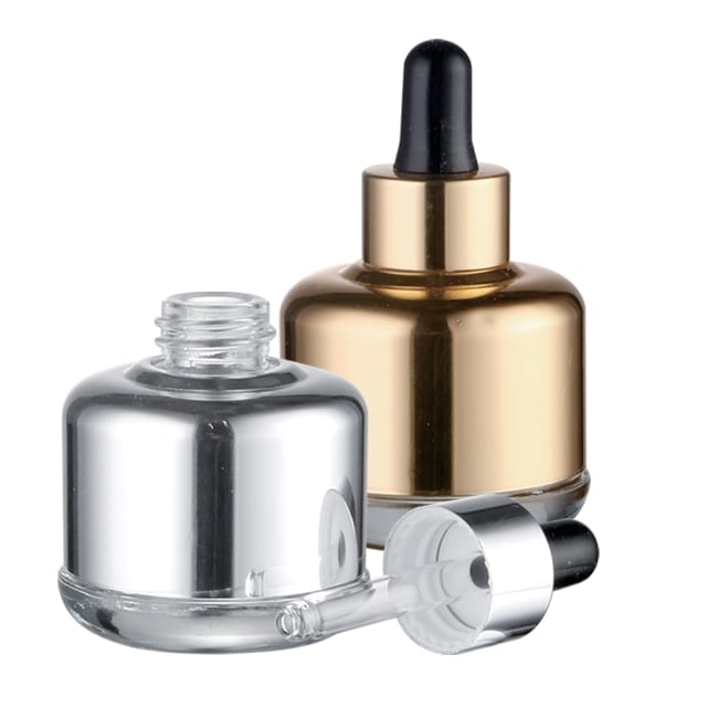 SLWAGG030 | 30 ML Gold Aluminum Shelled Dropper