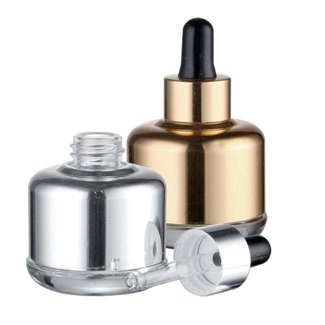 SLWAGG030 | 30 ML Gold Aluminum Shelled Dropper