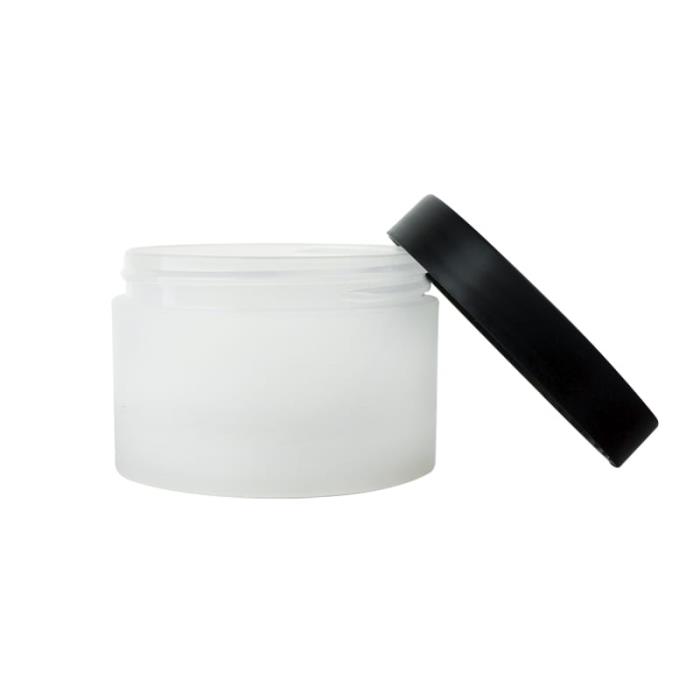 O_HBPP200_B | 200 ML In-Stock Black Cap Thick Walled PP Jar