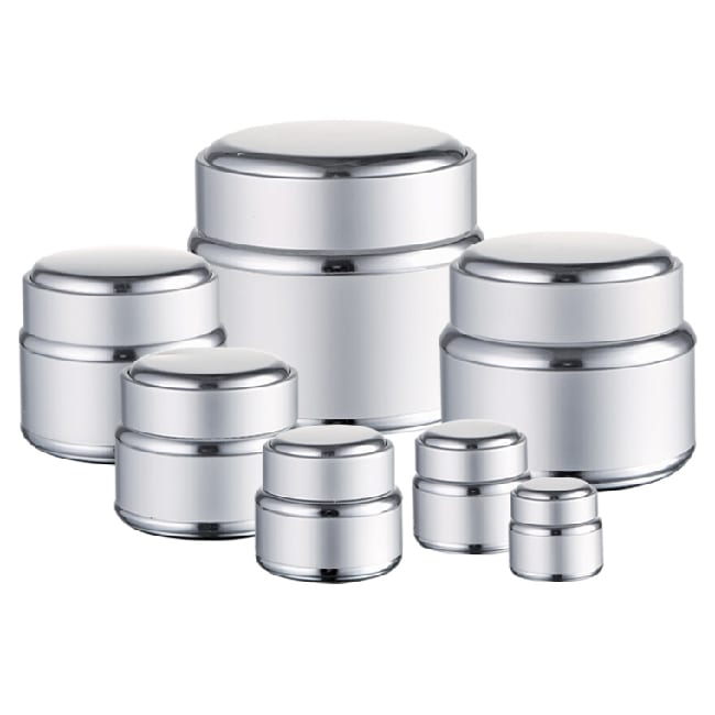 XH01007 | 7 ML Aluminum Jar with Glass Inner Bowl
